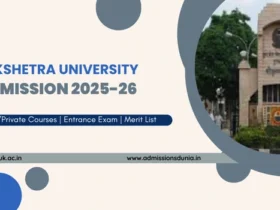 Kurukshetra University Admission 2025-26