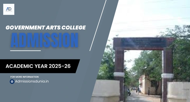 Government Arts College Admission 2025-26