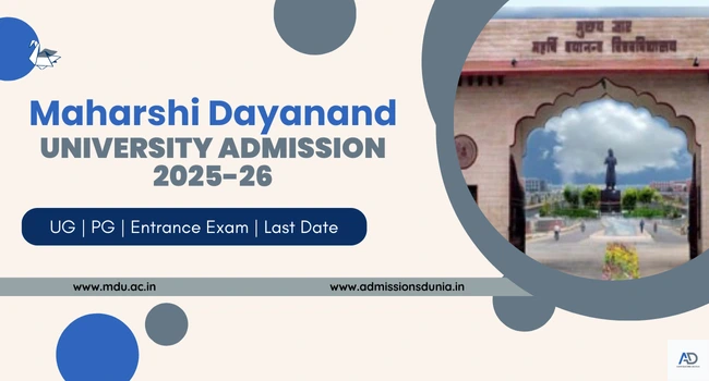 MDU Admission 2025-26