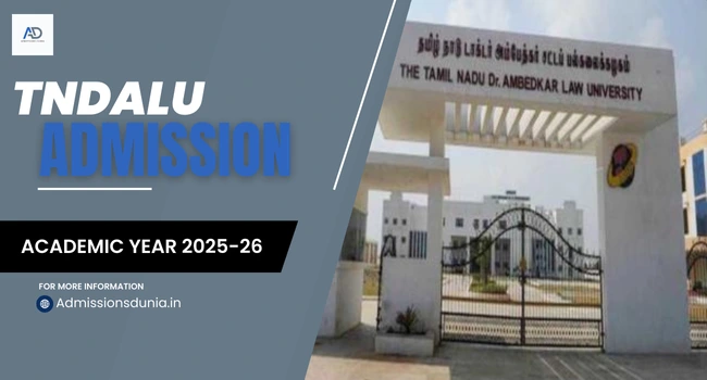 TNDALU Admission 2025-26
