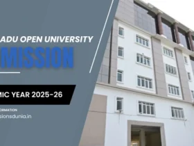 Tamil Nadu Open University Admission 2025-26