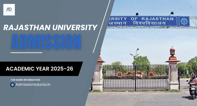 Rajasthan University Admission 2025-26