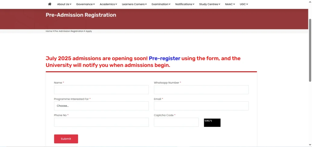 KKHSOU Admission 2025 Started For July Session