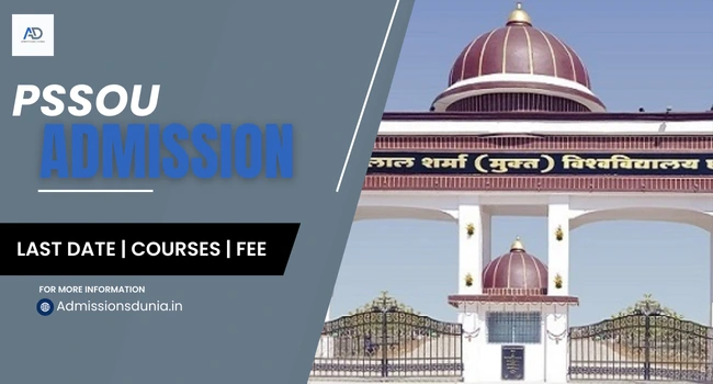 PSSOU Admission 2026-27